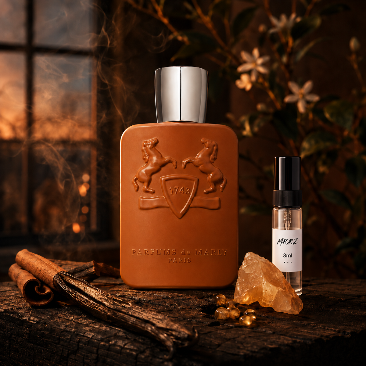 Původní prostředí s lahvičkou vzorku MrRizz