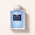 Flakon toaletní vody Banderas King of Seduction 200 ml na světlém pozadí – MrRizz