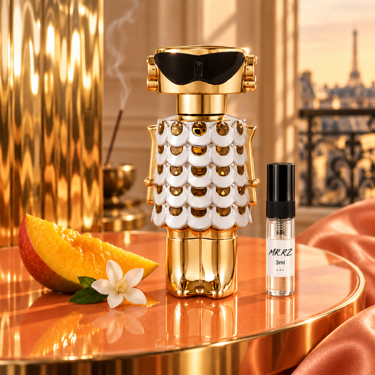 Paco Rabanne Fame – původní prostředí s lahvičkou vzorku MrRizz