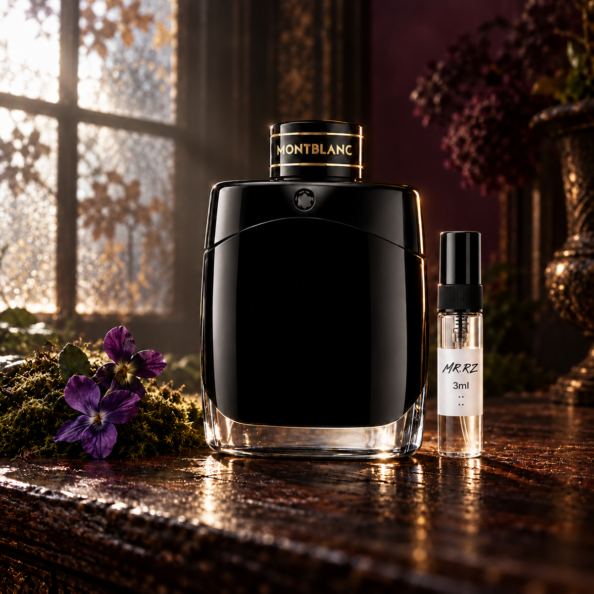 Montblanc Legend edp – původní prostředí s lahvičkou vzorku MrRizz