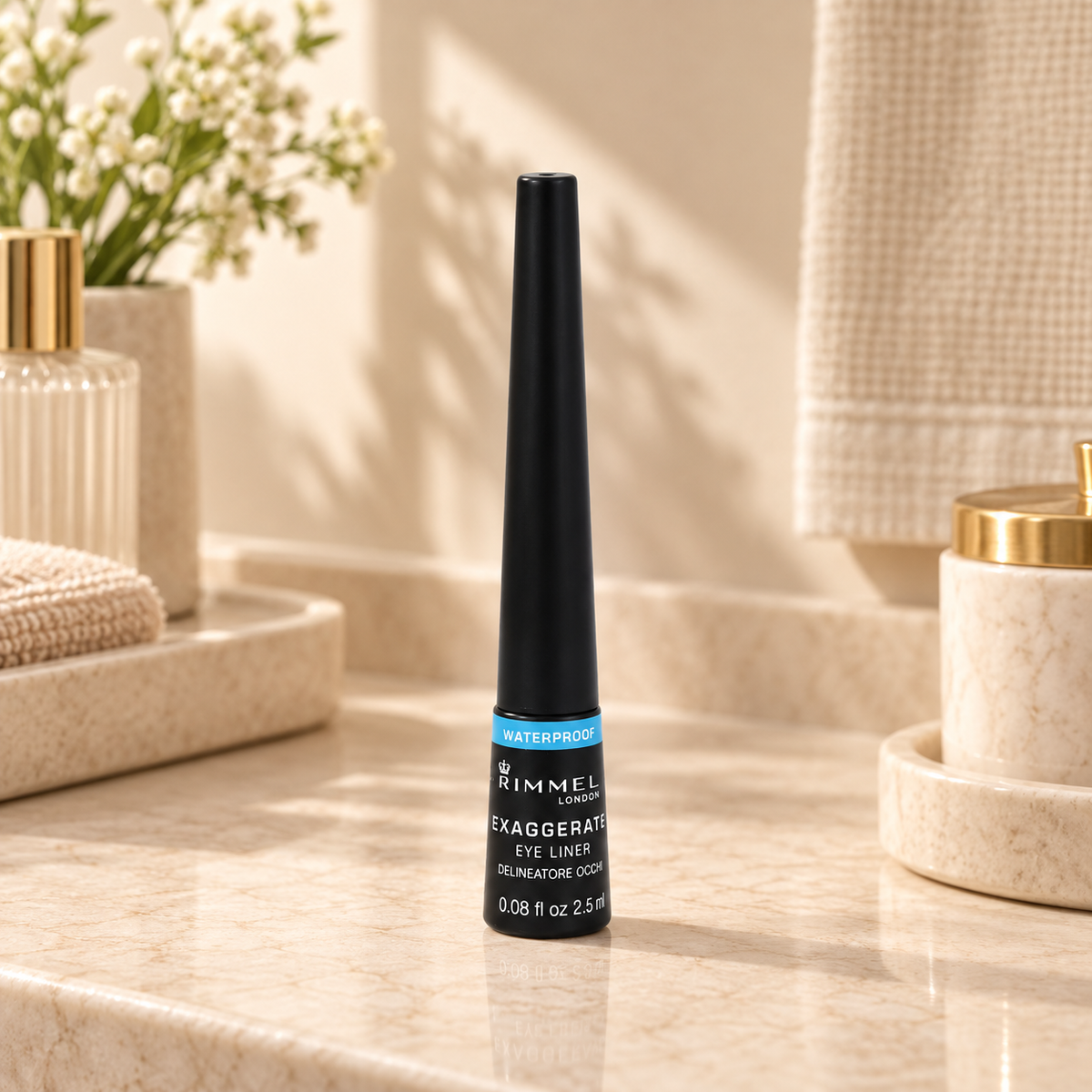 Rimmel London Exaggerate 2,5 ml – produkt v prostředí