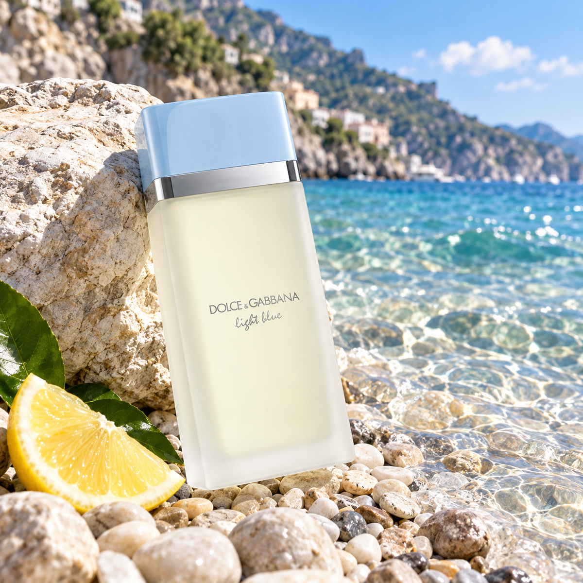 Dolce&Gabbana Light Blue EDT 200 ml – produkt v prostředí