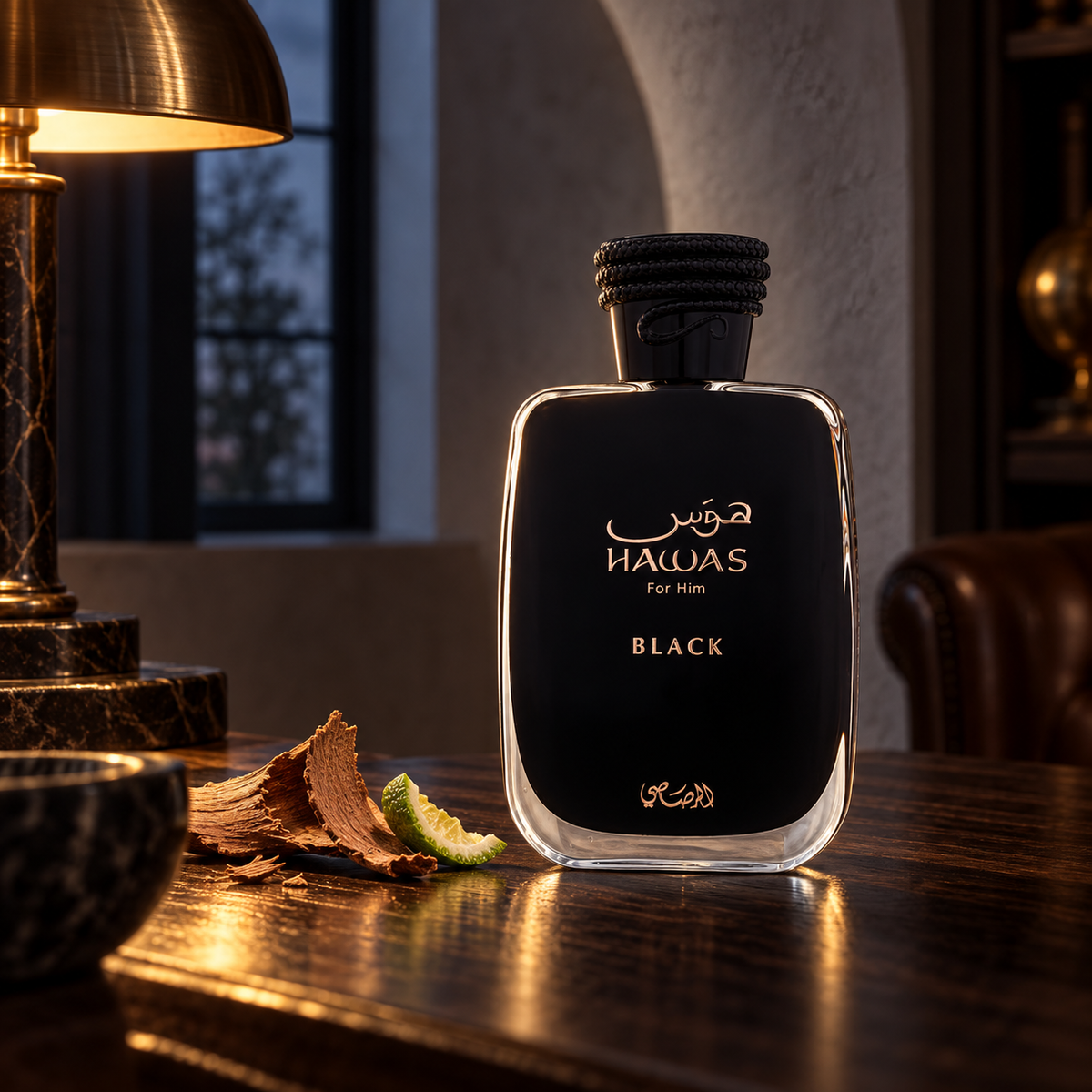 Rasasi Hawas Black EDP 100 ml – produkt v prostředí