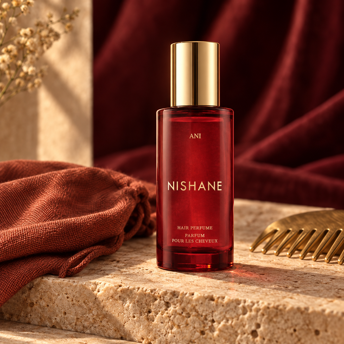 Nishane Ani Hair Perfume 50 ml – produkt v prostředí