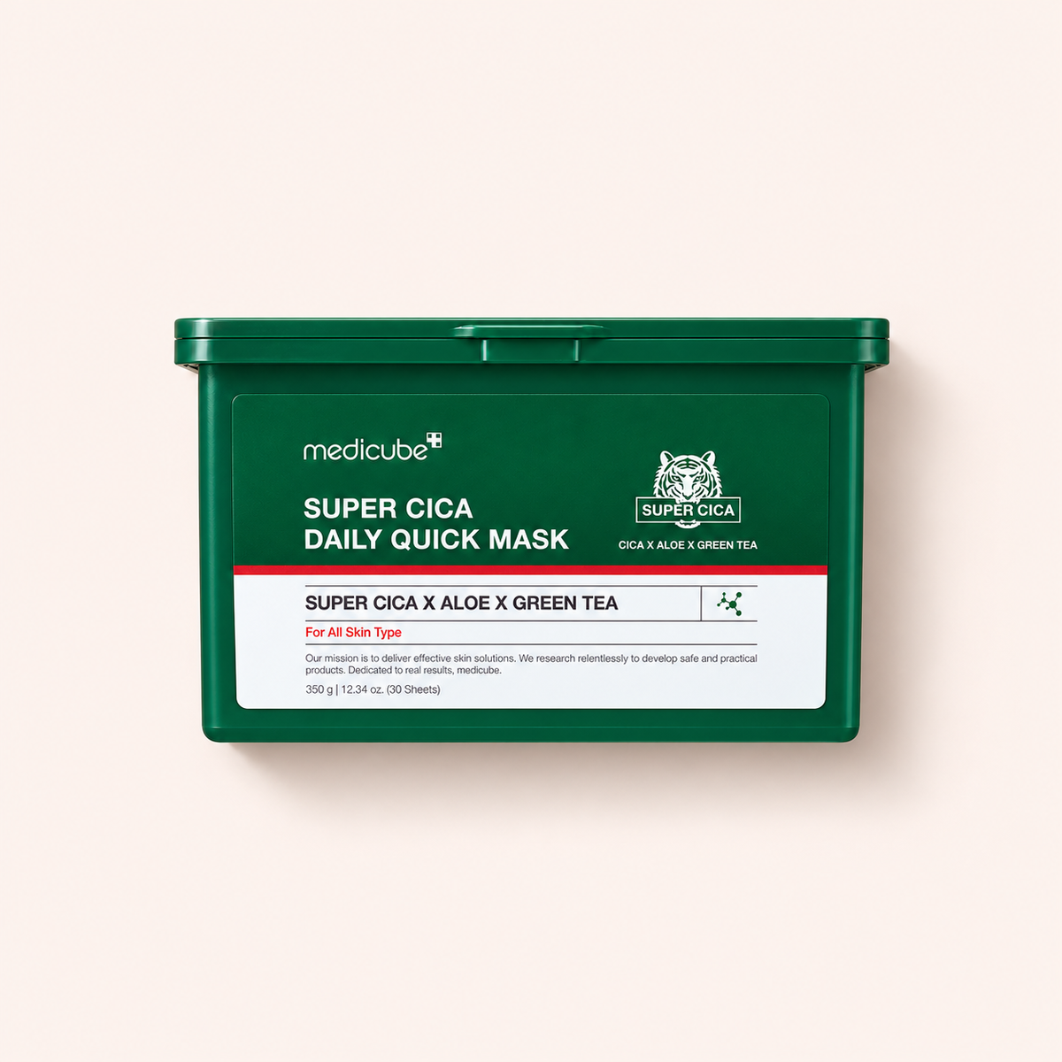 Medicube Super Cica Daily Quick Mask – 30 masek, 350 g
