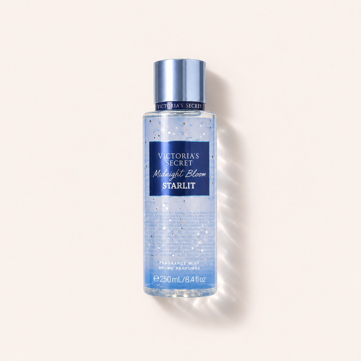 Victoria’s Secret Midnight Bloom Starlit tělová mlha 250 ml na béžovém pozadí – MrRizz