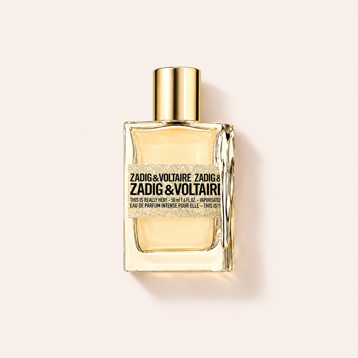 Zadig & Voltaire This Is Really Her! EDP Intense 50 ml na béžovém pozadí – MrRizz