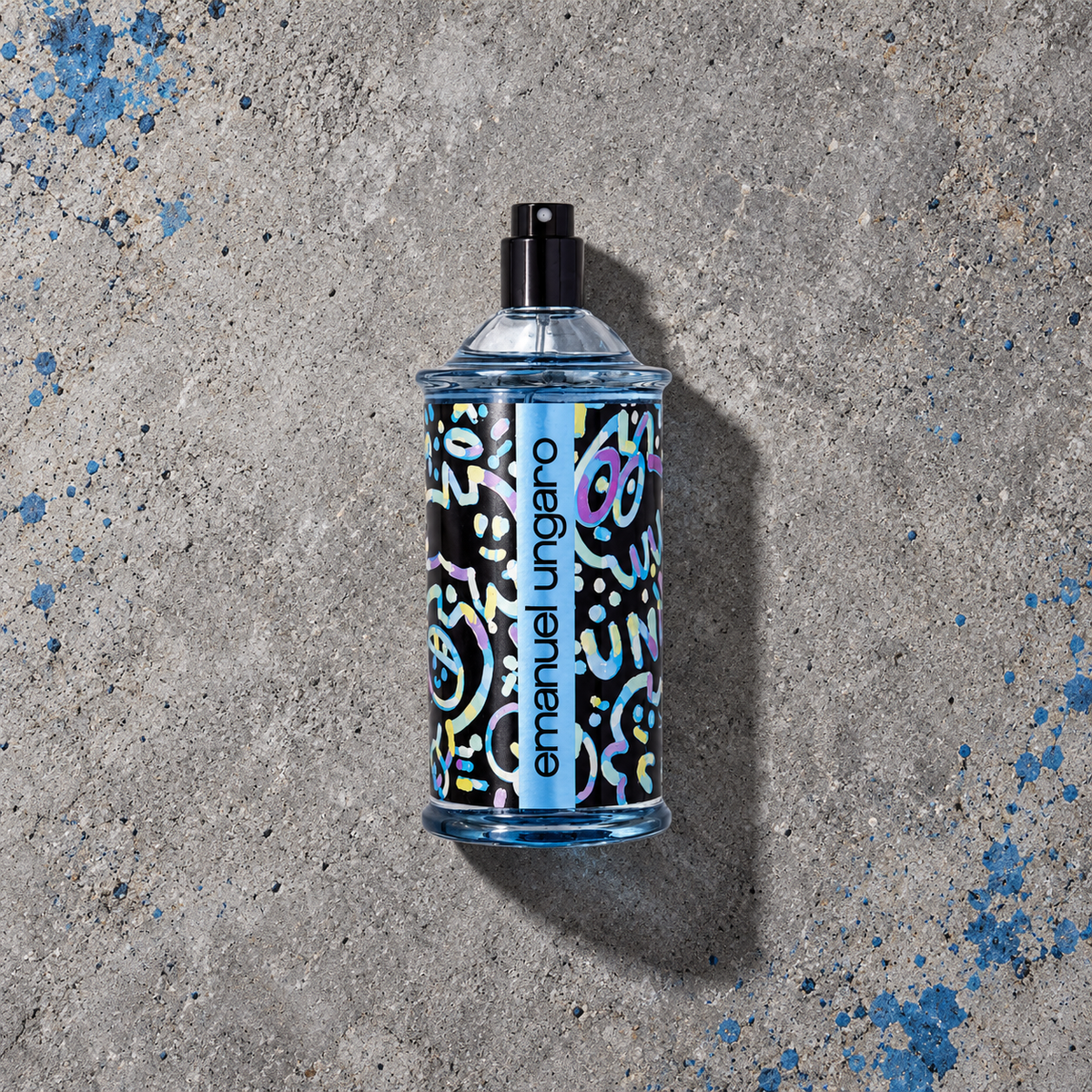 Emanuel Ungaro For Him 100 ml – parfém v prostředí, pohled shora s bočním stínem