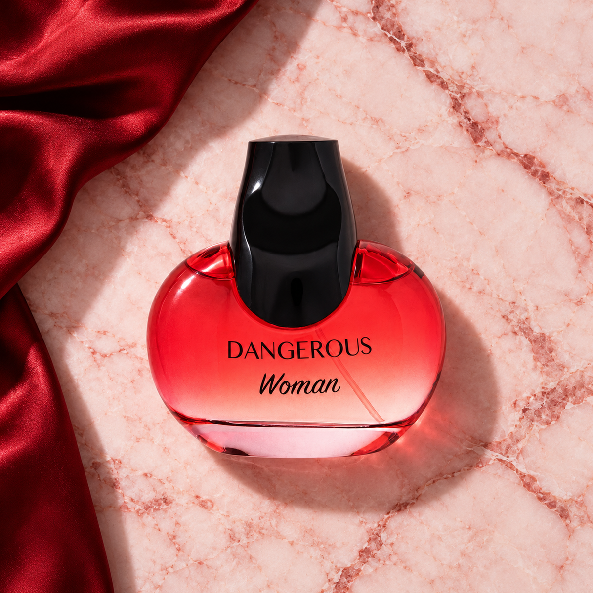 New Brand Parfums Prestige Dangerous 100 ml – parfém v prostředí, pohled shora s bočním stínem