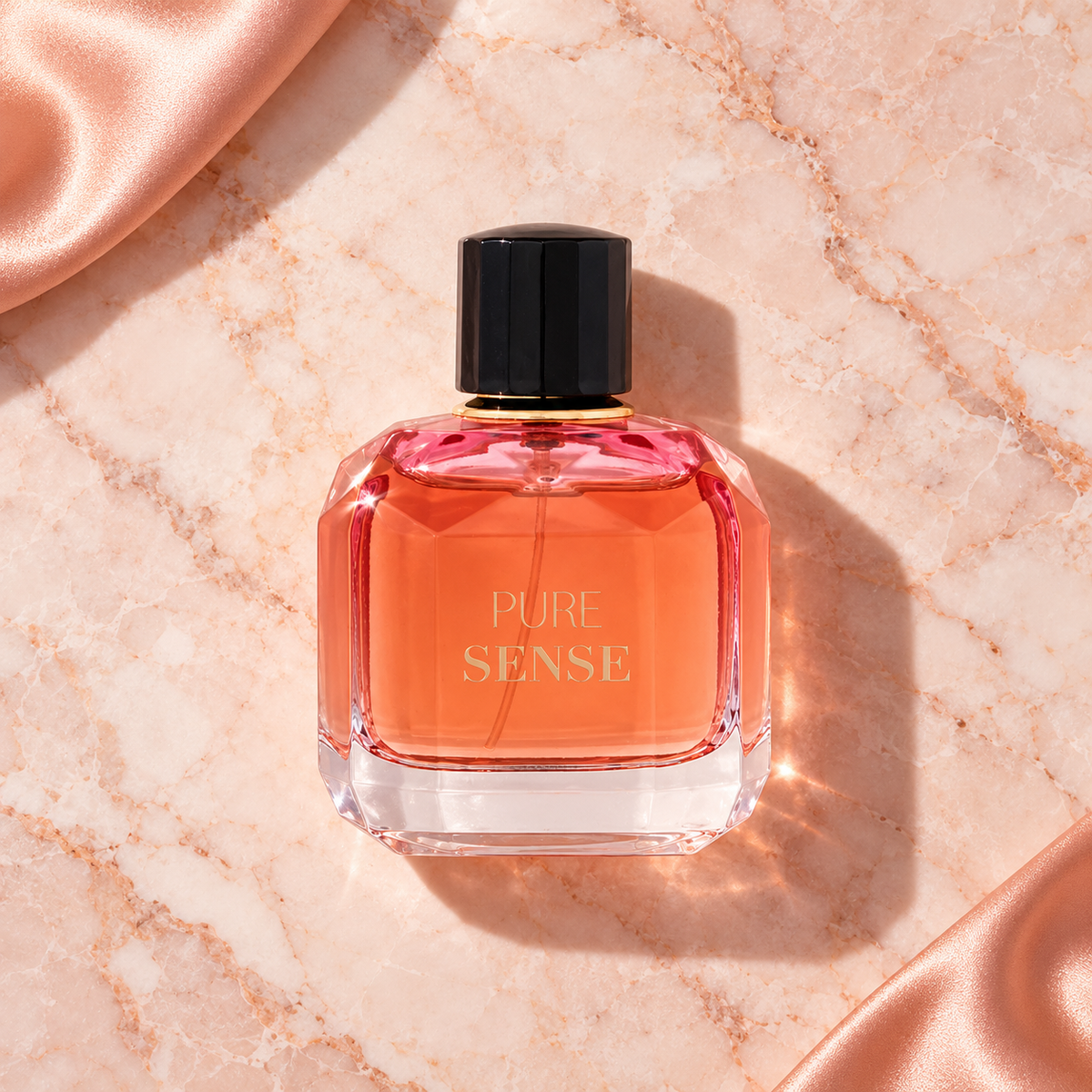 New Brand Parfums Prestige Pure Sense 100 ml – parfém v prostředí, pohled shora s bočním stínem