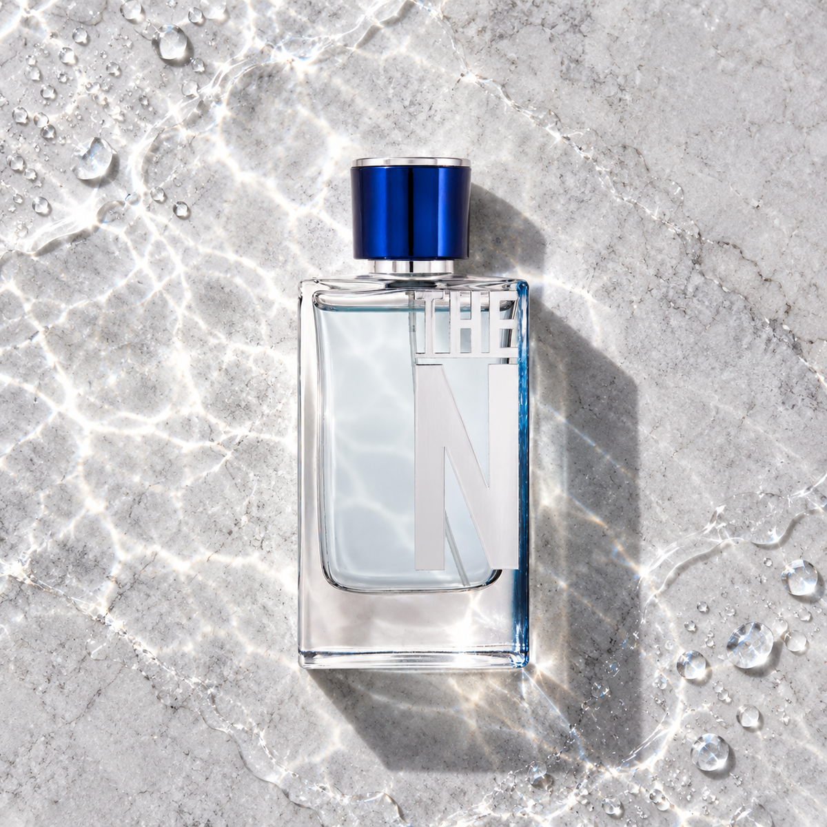 New Brand Parfums Prestige The NB 100 ml – parfém v prostředí, pohled shora s bočním stínem
