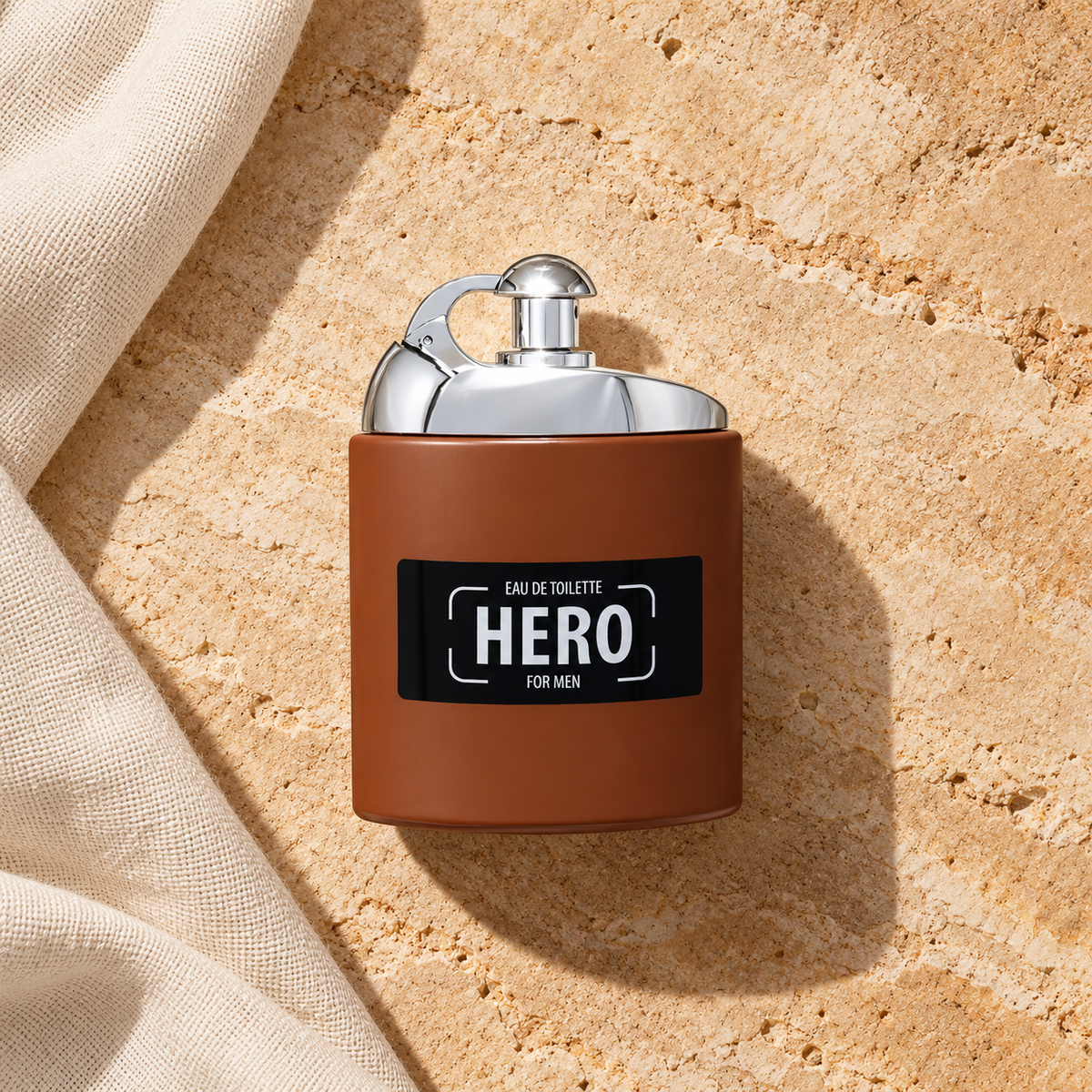 New Brand Parfums Prestige Hero 100 ml – parfém v prostředí, pohled shora s bočním stínem