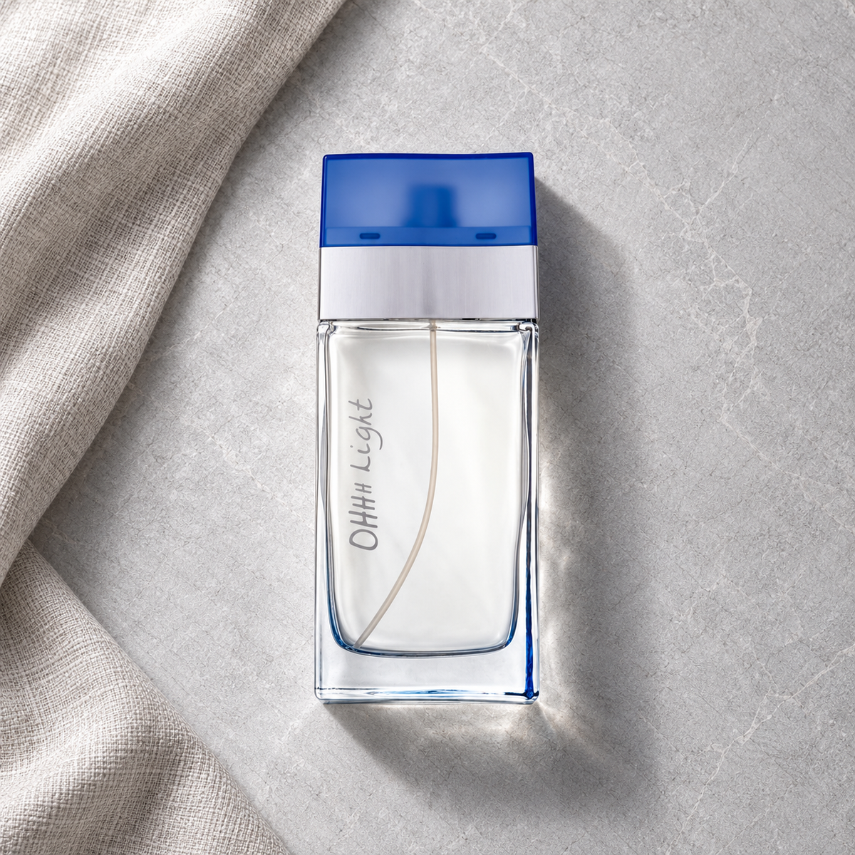 New Brand Parfums Oh Light EDP 100 ml – parfém v prostředí, pohled shora s bočním stínem