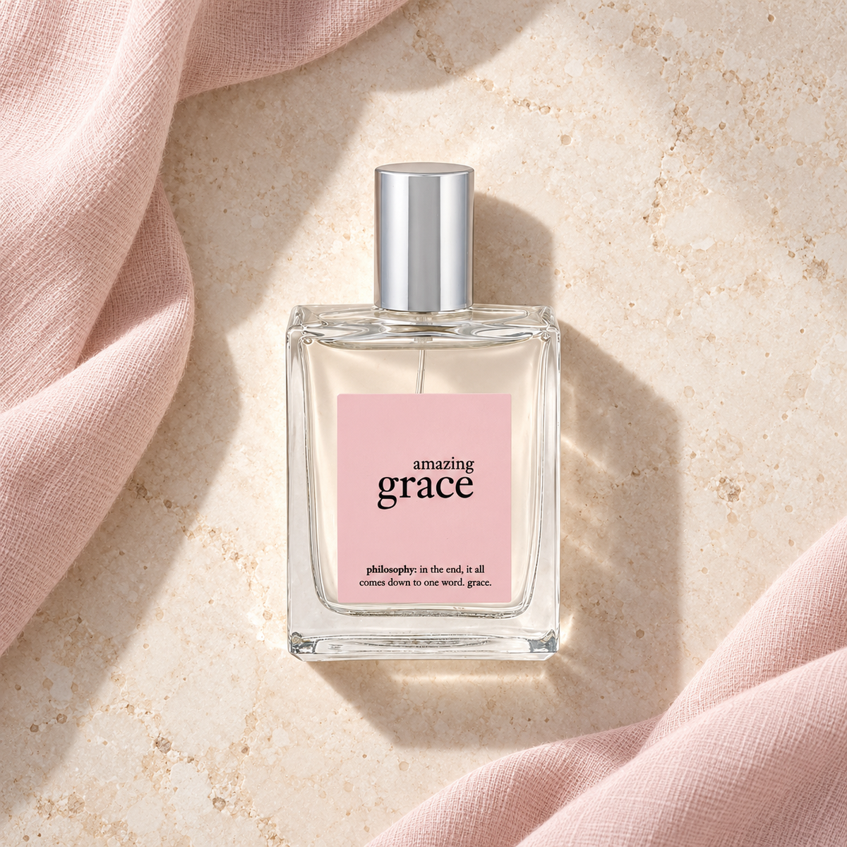 Philosophy Amazing Grace 60 ml – parfém v prostředí, pohled shora s bočním stínem