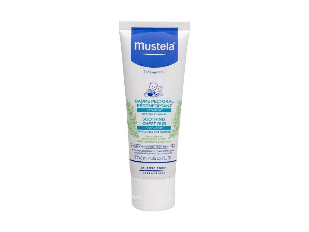 Mustela Bébé Soothing Chest Rub 40 ml - 40ml - Tělový balzám