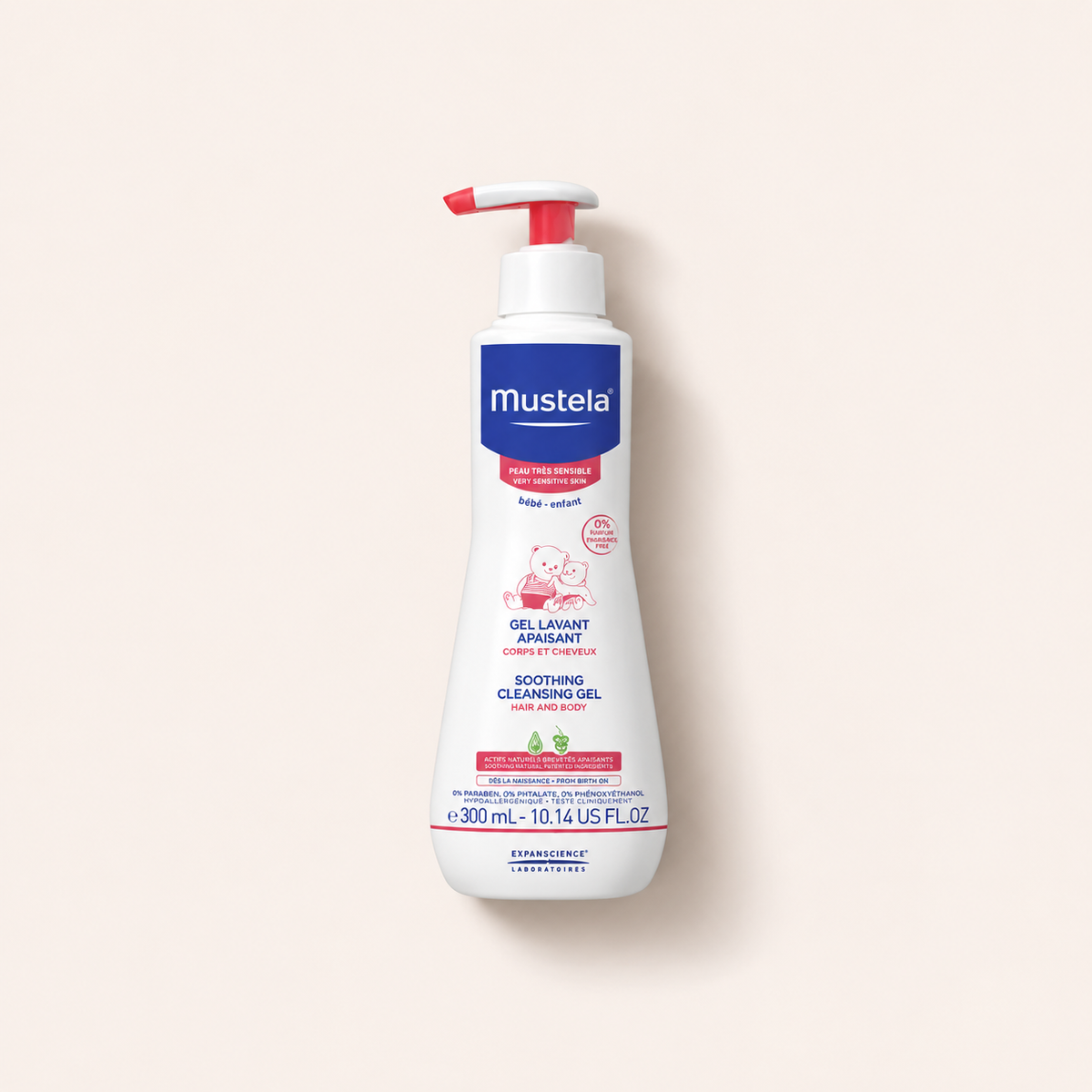 Mustela Bébé Soothing Cleansing Gel 300 ml – sprchový gel – MrRizz