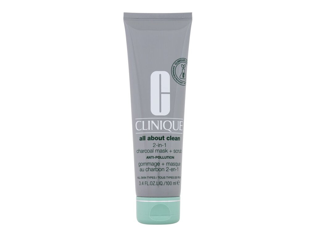 Clinique All About Clean μάσκα με άνθρακα + απολεπιστικό 2 σε 1 100 ml