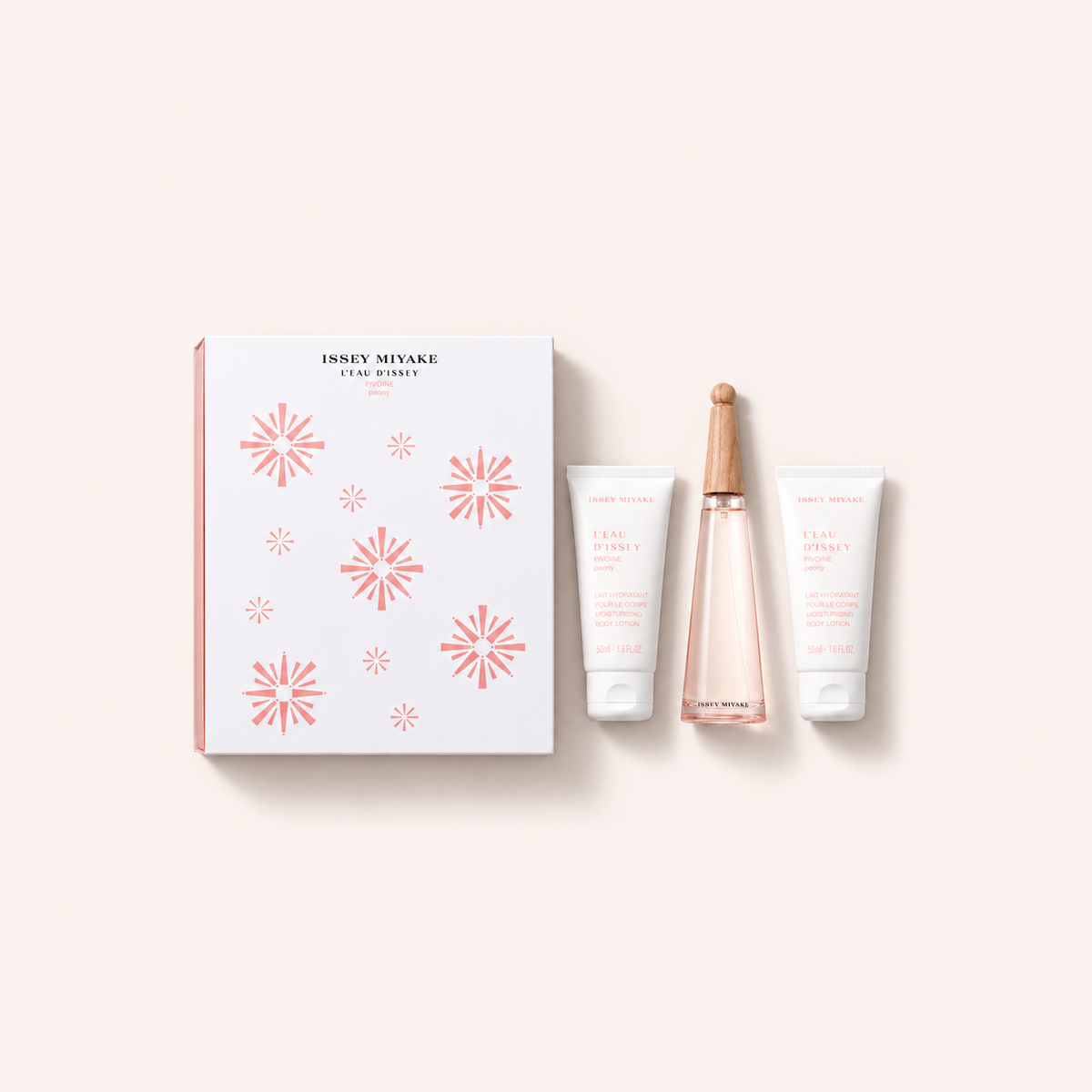 Issey Miyake L’Eau d’Issey Pivoine dárková sada EDT Intense 50 ml + 2× tělové mléko 50 ml – MrRizz