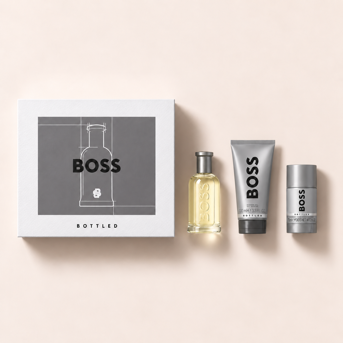 Hugo Boss Boss Bottled, dárková sada tří produktů – MrRizz