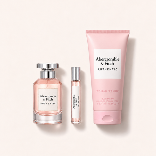 Abercrombie & Fitch Authentic sada: parfémovaná voda 100 ml, parfémovaná voda 15 ml a tělové mléko 200 ml – MrRizz