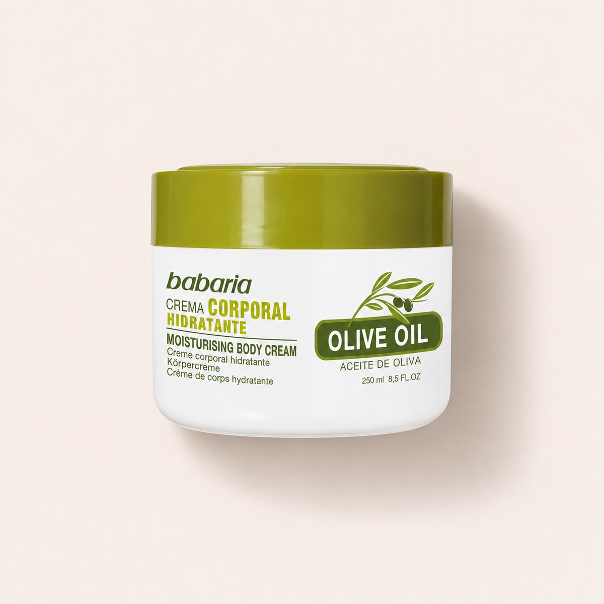Titulní fotografie produktu Babaria Olive Oil Moisturising Body Cream 250 ml – MrRizz