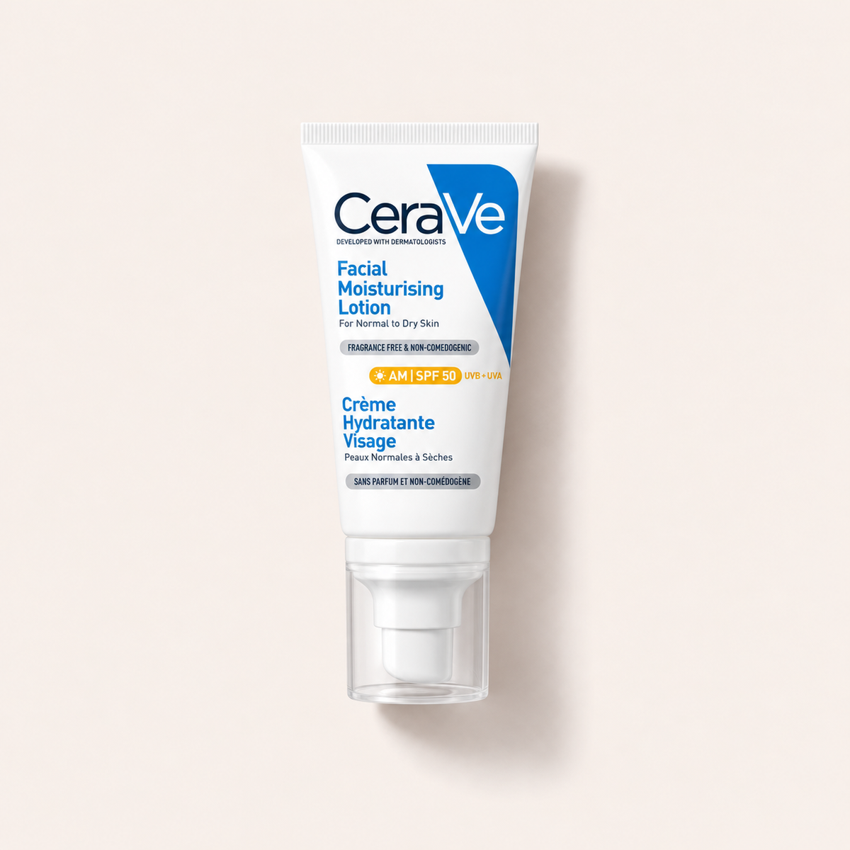 CeraVe Moisturizing Facial Lotion, hydratační pleťový krém SPF 50 52 ml – MrRizz