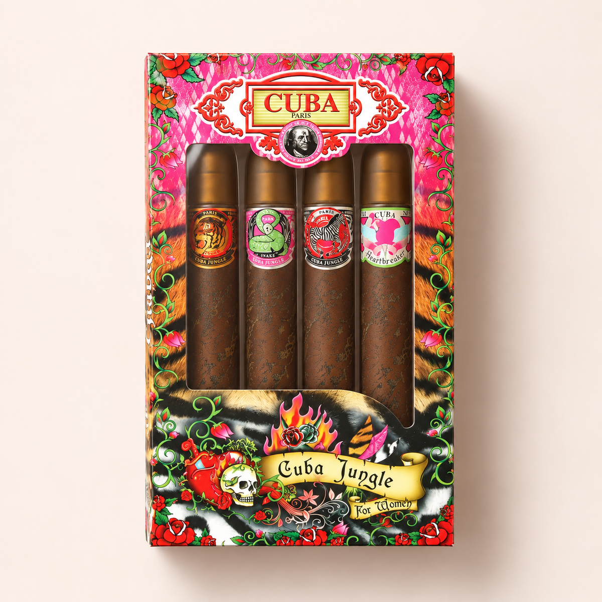 Produktová fotografie dárkové sady Cuba Jungle 4 × 35 ml – MrRizz