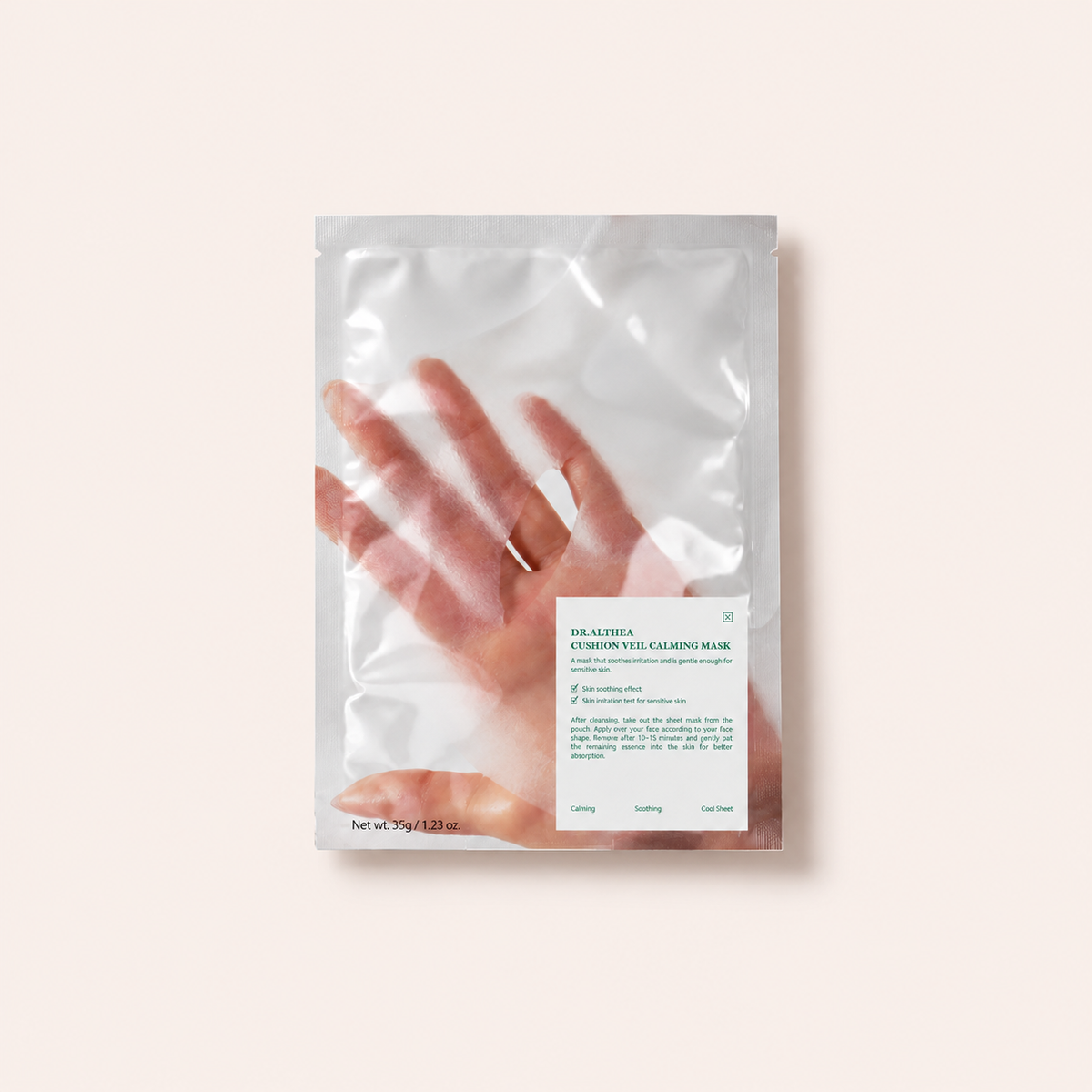 Dr. Althea Cushion Veil Calming Mask 35 ml – titulní produktová fotografie – MrRizz