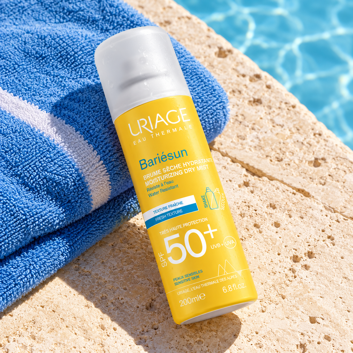 Uriage Bariésun Moisturizing Dry Mist 200 ml – atmosférická fotografie – MrRizz