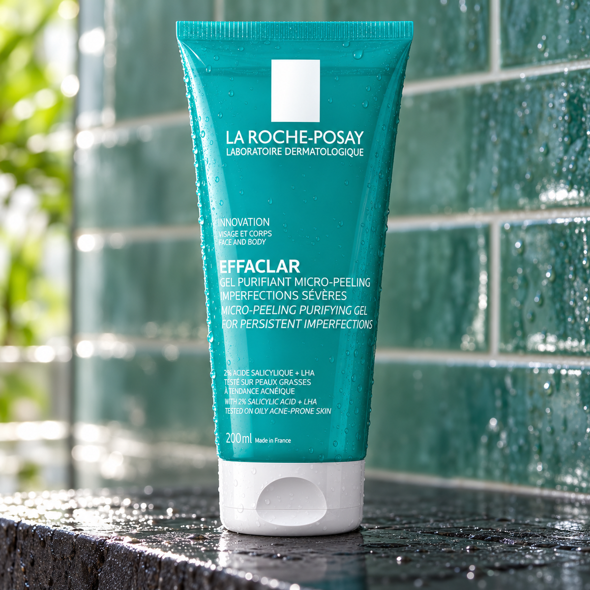 La Roche-Posay Effaclar Micro-Peeling Purifying Gel 200 ml – atmosférická fotografie – MrRizz