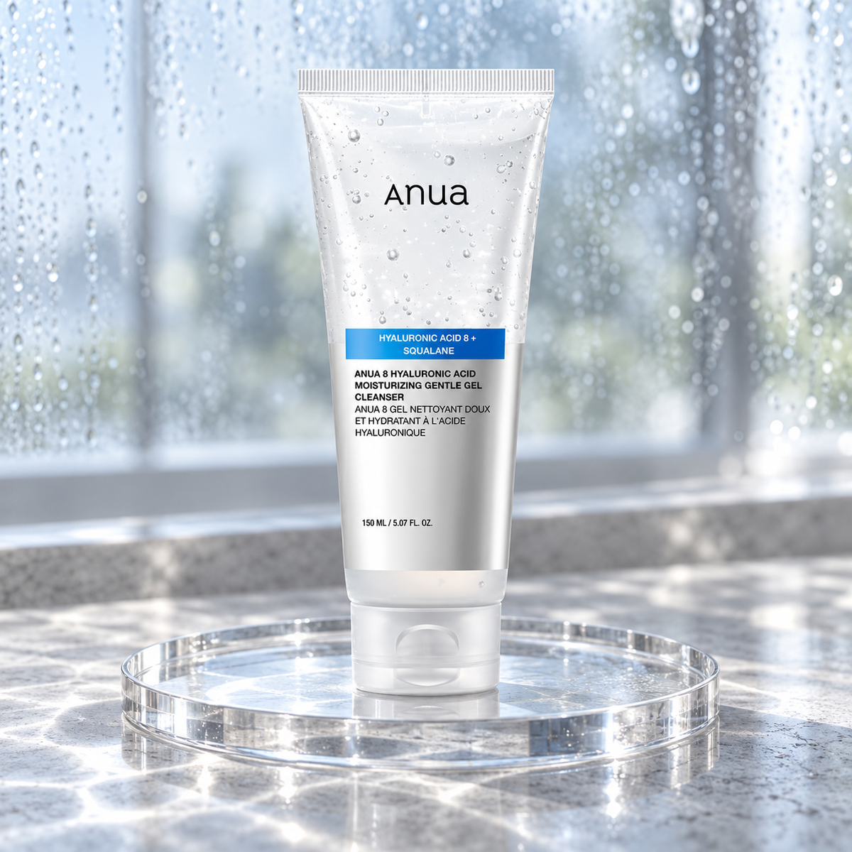 Anua Hyaluronic Acid 8 + Squalane Moisturizing Gentle Gel Cleanser 150 ml v prostředí pleťové péče – MrRizz