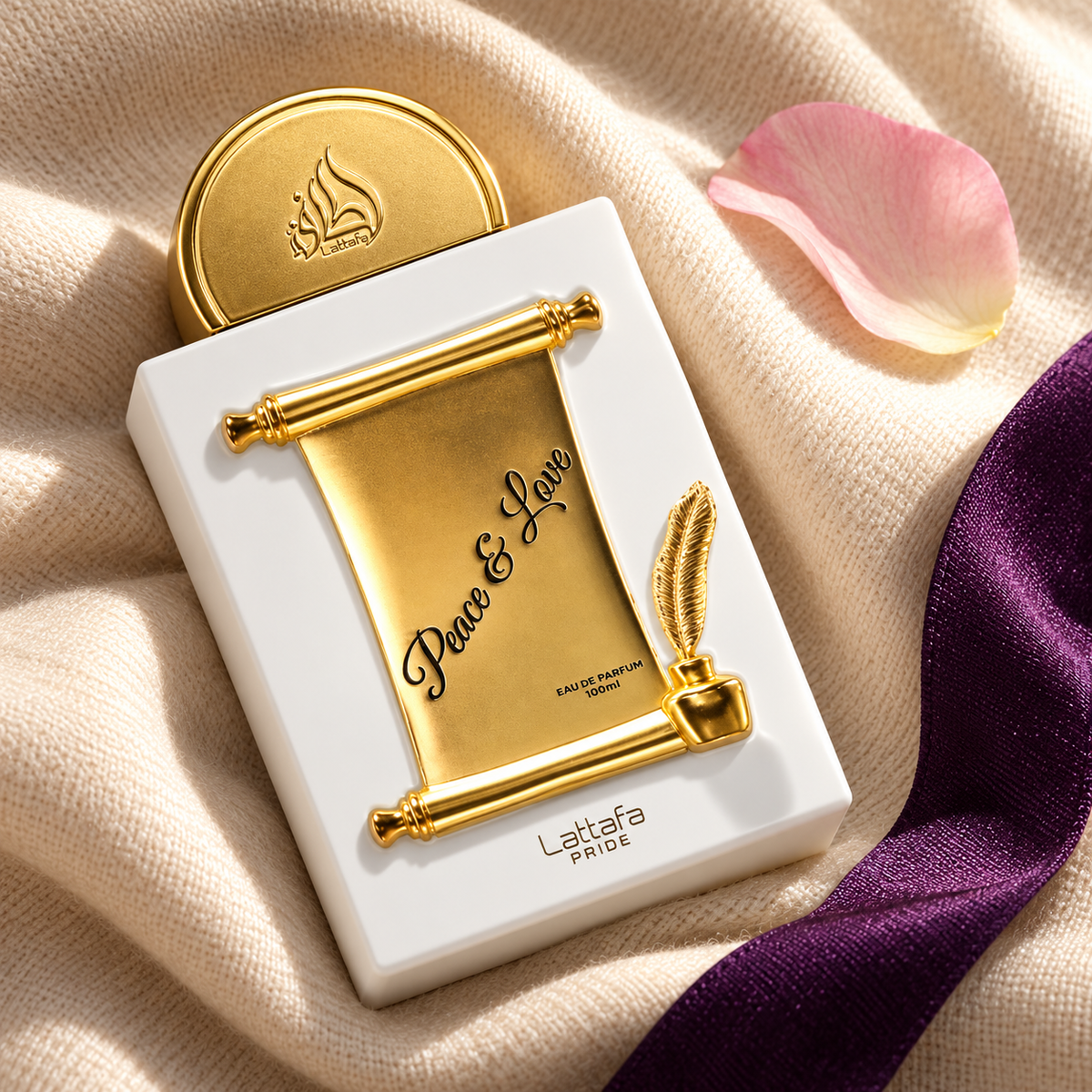 Lattafa Pride Peace & Love EDP 100 ml – atmosférická fotografie – MrRizz