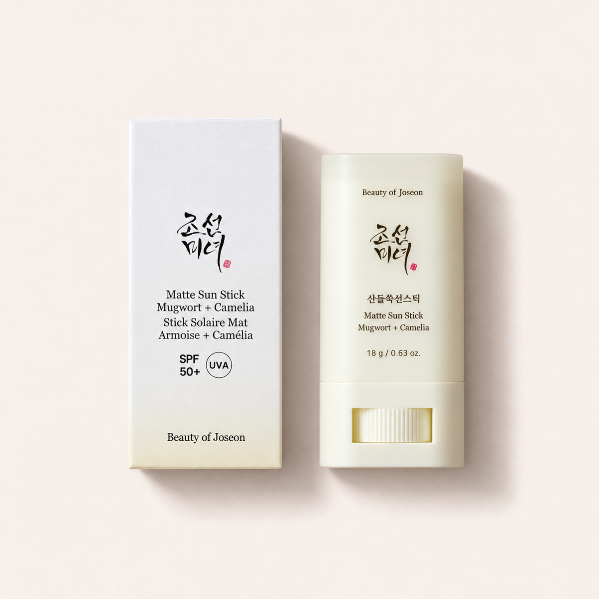 Beauty of Joseon Matte Sun Stick 18 g s krabičkou, pohled shora – MrRizz
