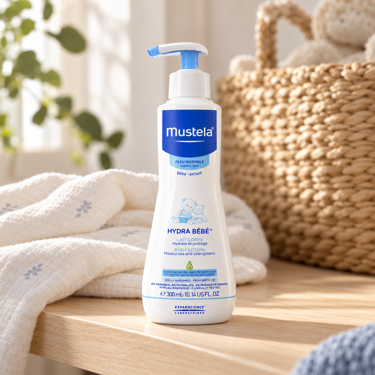 Mustela Hydra Bébé Body Lotion 300 ml – atmosférická fotografie – MrRizz