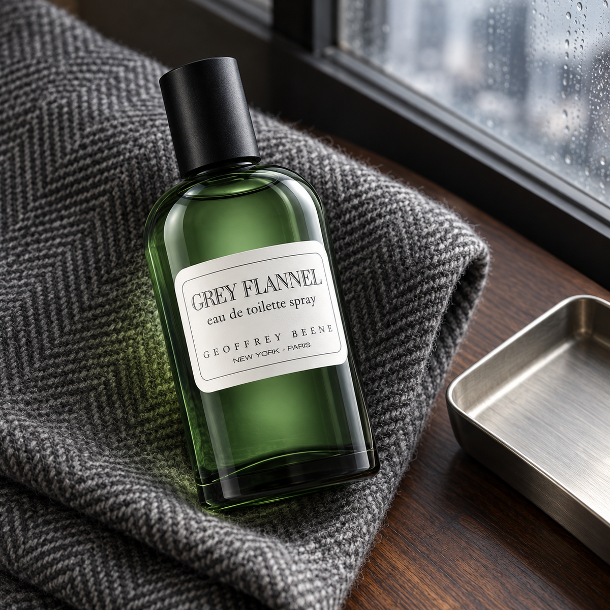 Geoffrey Beene Grey Flannel EDT 120 ml – atmosférická fotografie – MrRizz