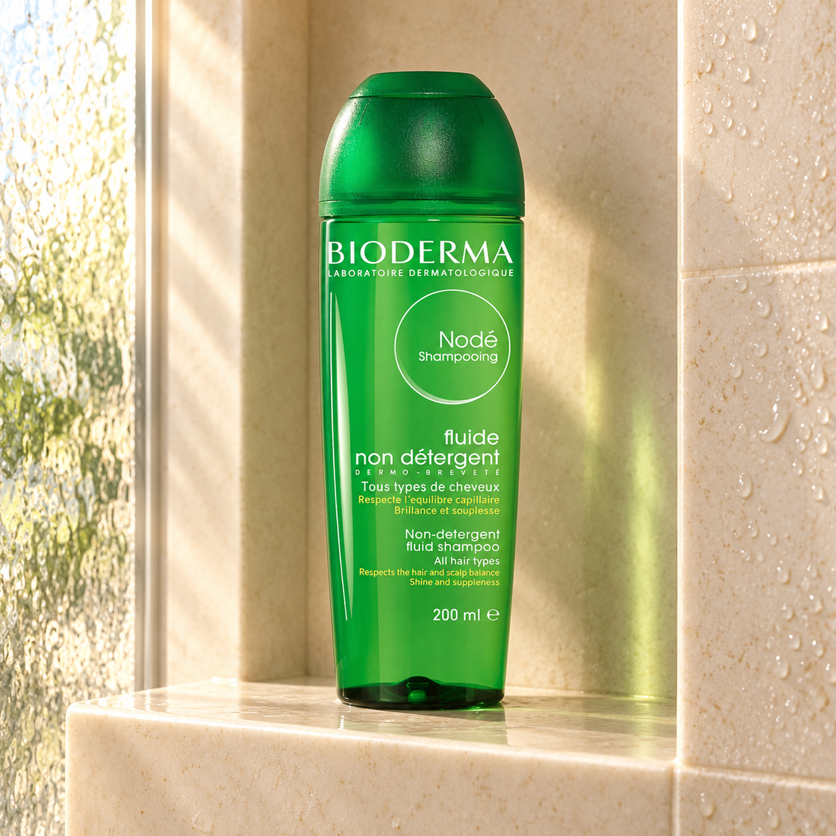 BIODERMA Nodé Non-Detergent Fluid Shampoo 200 ml – atmosférická fotografie – MrRizz