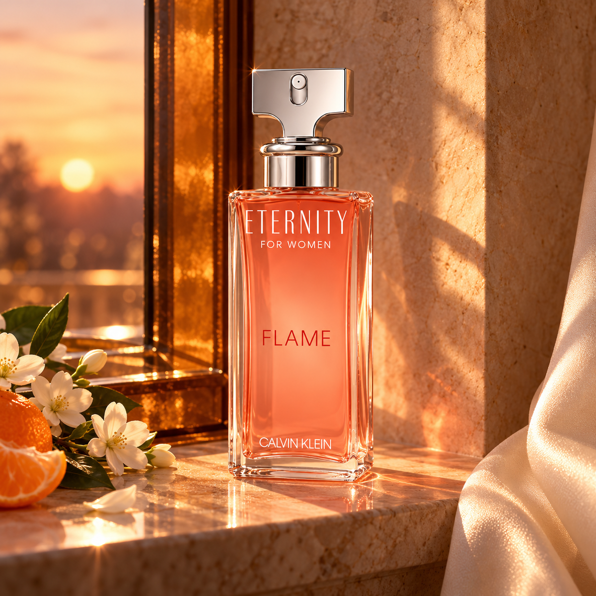 Calvin Klein Eternity Flame for Women EDP 100 ml – atmosférická fotografie – MrRizz