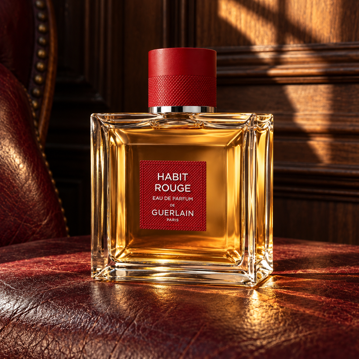 Guerlain Habit Rouge EDP 100 ml – atmosférická fotografie – MrRizz