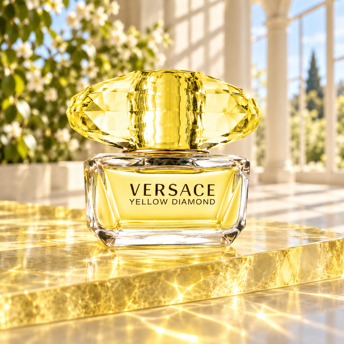 Versace Yellow Diamond EDT 50 ml – atmosférická fotografie – MrRizz