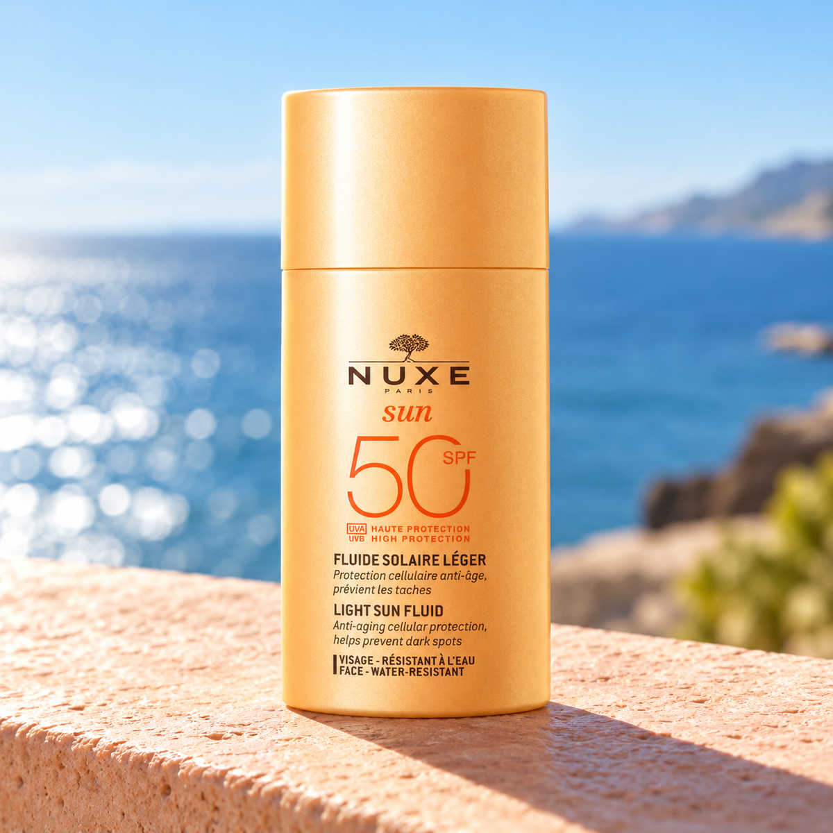 NUXE Sun Light Fluid 50 ml – atmosférická fotografie – MrRizz