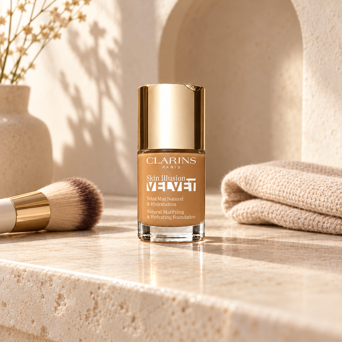 Clarins Skin Illusion Velvet 30 ml – atmosférická fotografie – MrRizz