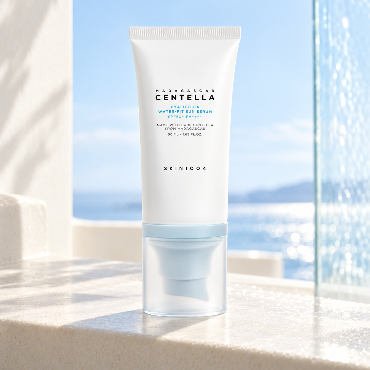 SKIN1004 Hyalu-Cica Water-Fit Sun Serum 50 ml – atmosférická fotografie – MrRizz