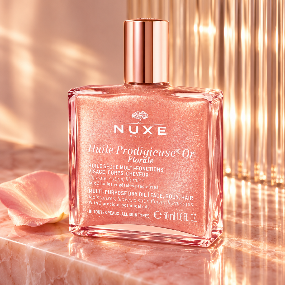 NUXE Huile Prodigieuse Or Florale 50 ml – atmosférická fotografie – MrRizz