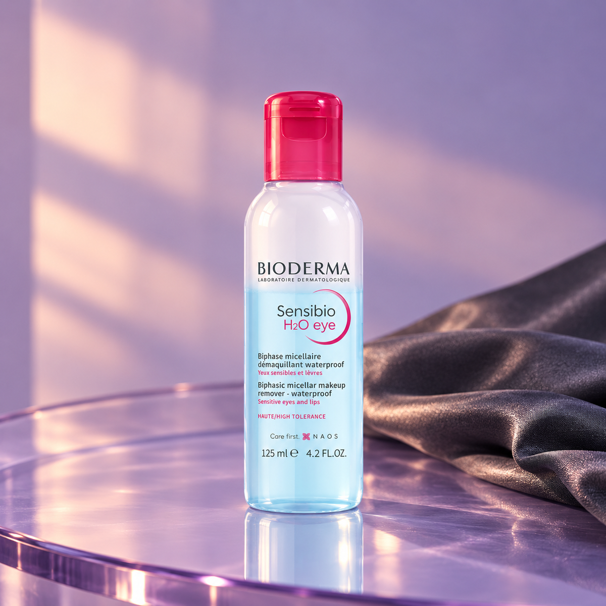 BIODERMA Sensibio H2O Eye Biphasic Micellar Makeup Remover 125 ml – atmosférická fotografie – MrRizz