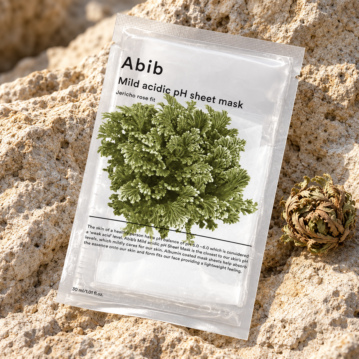 Abib Mild Acidic pH Sheet Mask Jericho Rose Fit 30 ml – atmosférická fotografie – MrRizz