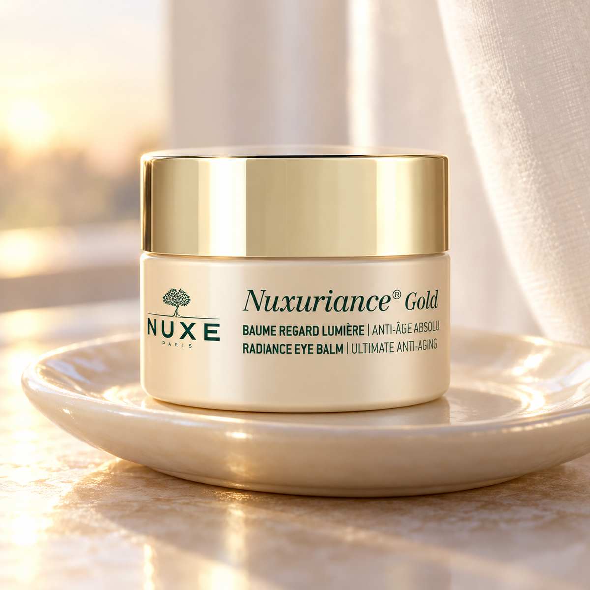 NUXE Nuxuriance Gold Radiance Eye Balm 15 ml – atmosférická fotografie – MrRizz