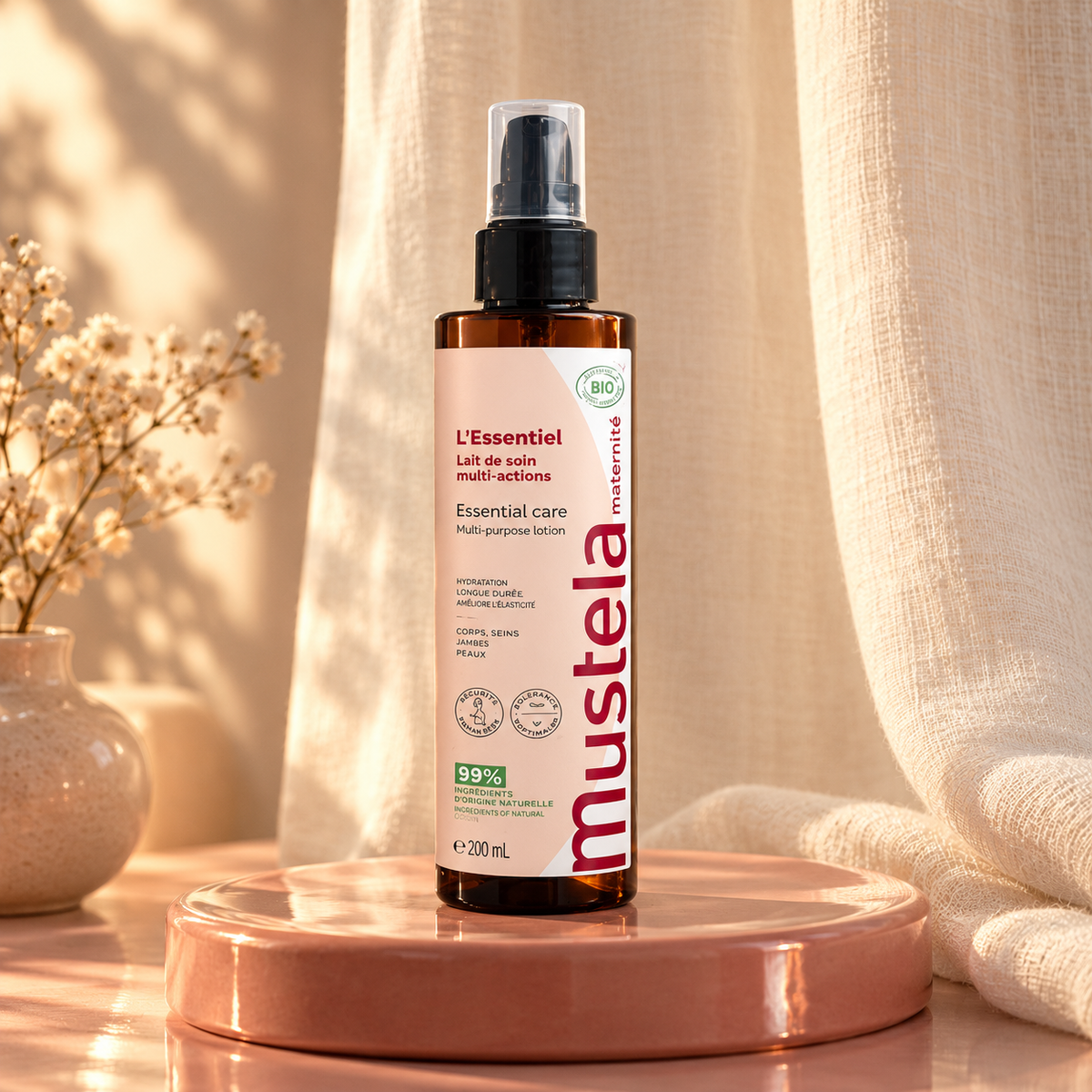 Mustela Maternité Essential Care Multi-Purpose Lotion 200 ml – atmosférická fotografie – MrRizz